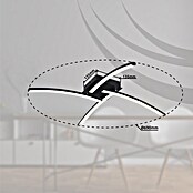 Globo LED stropna svjetiljka Jules  (24 W, D x Š x V: 690 x 690 x 105 mm, Crna) | BAUHAUS