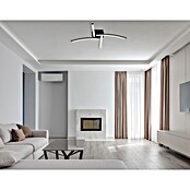 Globo LED stropna svjetiljka Jules  (24 W, D x Š x V: 690 x 690 x 105 mm, Crna) | BAUHAUS