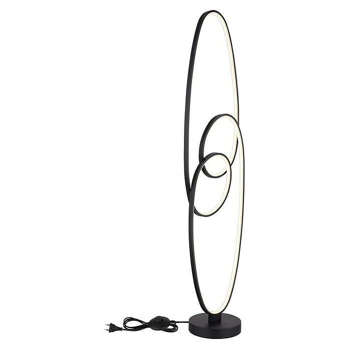 Globo LED stajaća svjetiljka Spira  (39 W, Visina: 1.220 mm, Crna) | BAUHAUS