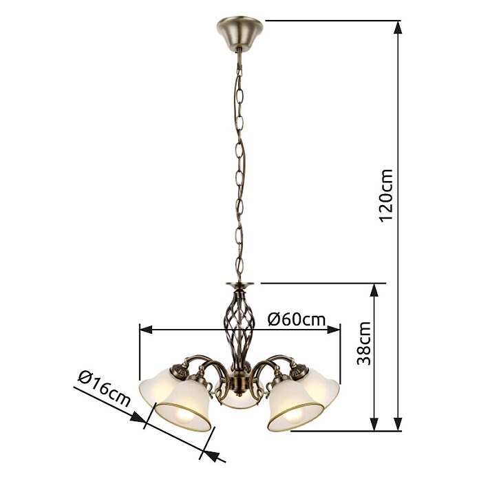 Globo Visilica Odin  (60 W, Visina: 120 cm, E27) | BAUHAUS