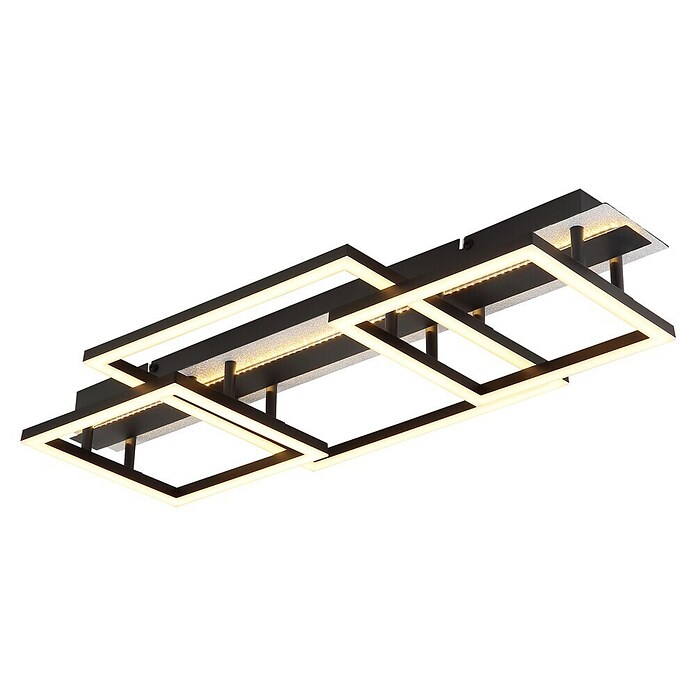Globo LED stropna svjetiljka Estrada  (40 W, D x Š x V: 700 x 330 x 90 mm, Crna) | BAUHAUS