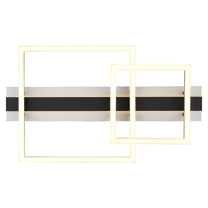 Globo LED stropna svjetiljka Estrada  (30 W, D x Š x V: 560 x 330 x 90 mm, Crna) | BAUHAUS