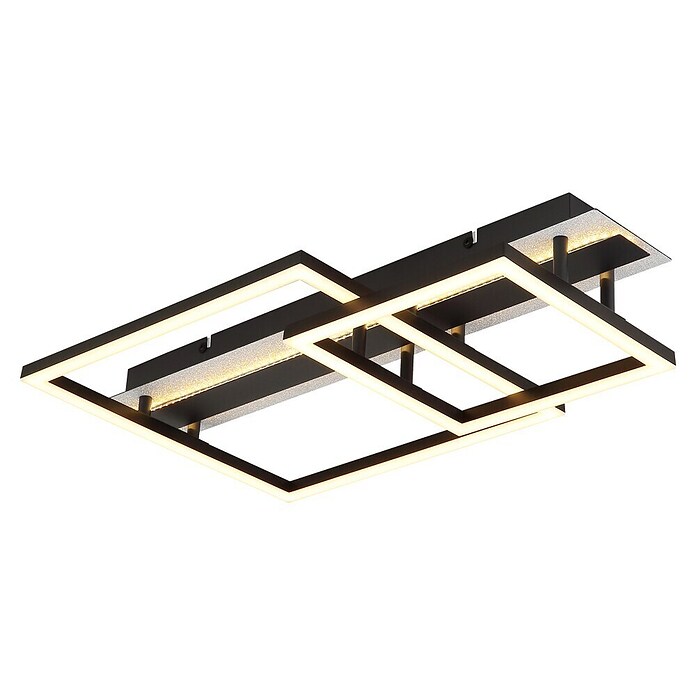 Globo LED stropna svjetiljka Estrada  (30 W, D x Š x V: 560 x 330 x 90 mm, Crna) | BAUHAUS