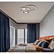Globo LED stropna svjetiljka Randell  (40 W, D x Š x V: 490 x 390 x 100 mm, Smeđa) | BAUHAUS