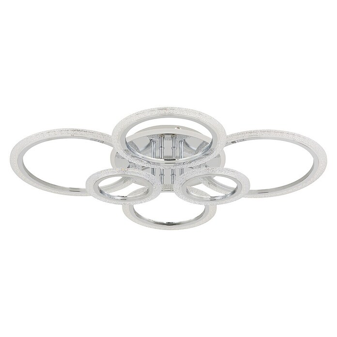 Globo LED stropna svjetiljka Salinas  (48 W, D x Š x V: 780 x 605 x 115 mm, Kromirana) | BAUHAUS