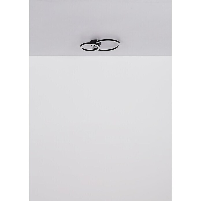 Globo LED stropna svetilka Adda  (15 W, Do x Š x V: 42 x 30 x 7 cm, Črna) | 3016 - Deckenleuchte | CACB - Deckenleuchten | CAC - Indoorleuchten | CA - Beleuchtung | C - Elektro | BAUHAUS