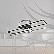 Globo LED-Deckenleuchte Tatjana (36 W, L x B x H: 101 x 29 x 7,5 cm, Schwarz) | BAUHAUS