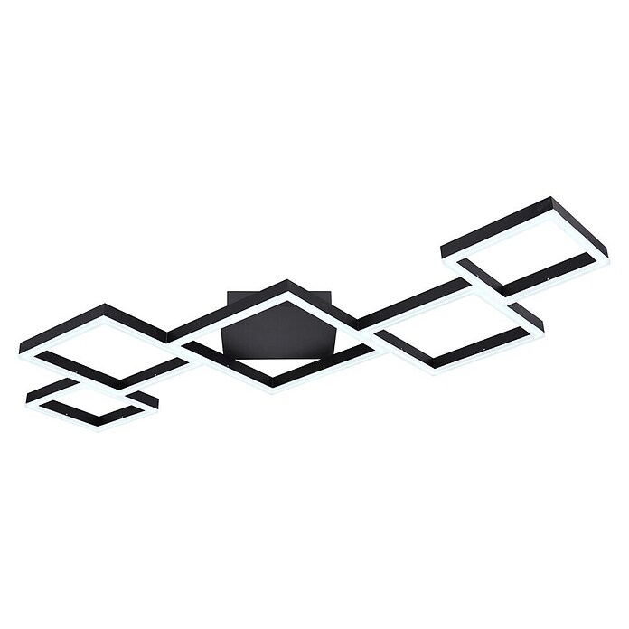 Globo Plafón LED Kurio (58 W, L x An x Al: 120 cm x 60 m x 6 m, Negro, Blanco frío) | BAUHAUS