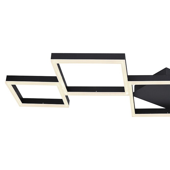 Globo Plafón LED Kurio (58 W, L x An x Al: 120 cm x 60 m x 6 m, Negro, Blanco frío) | BAUHAUS