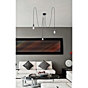 Globo Lámpara para colgar Oliver (Ø x Al: 120 x 1.000 mm, Número de bombillas: 3 ud., Negro) | BAUHAUS