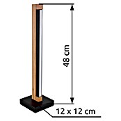 Globo Stolna LED svjetiljka Starla  (8 W, D x Š x V: 120 x 120 x 480 mm, Smeđa) | BAUHAUS