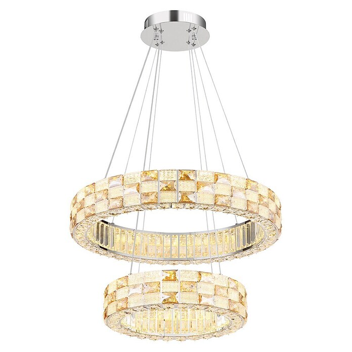 Globo LED viseća svjetiljka Lidia  (55 W, Ø x V: 61 x 120 cm, Zlatna) | BAUHAUS