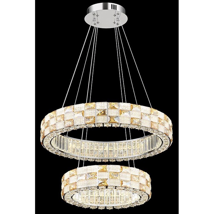 Globo LED viseća svjetiljka Lidia  (55 W, Ø x V: 61 x 120 cm, Zlatna) | BAUHAUS