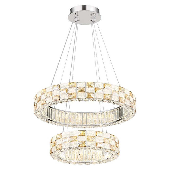 Globo LED viseća svjetiljka Lidia  (55 W, Ø x V: 61 x 120 cm, Zlatna) | BAUHAUS