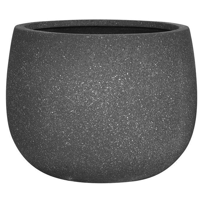 Pflanztopf Monza (Schwarz, Außenmaß (Ø x H): 45 x 35 cm, 1 Stk.)