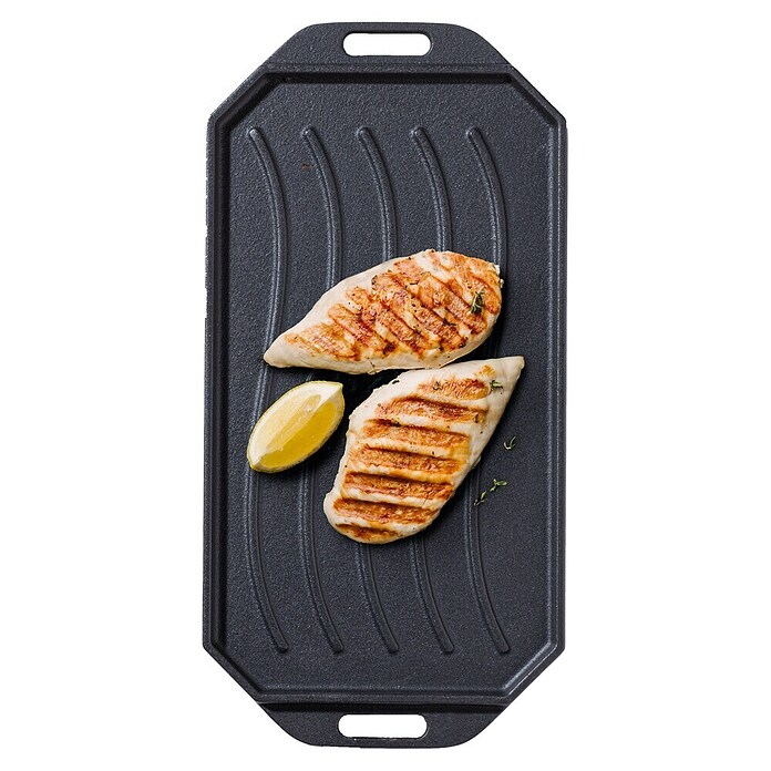 Cozze Grillpfanne (L x B: 30 x 15 cm, Höhe: 1 cm, Gusseisen) | BAUHAUS