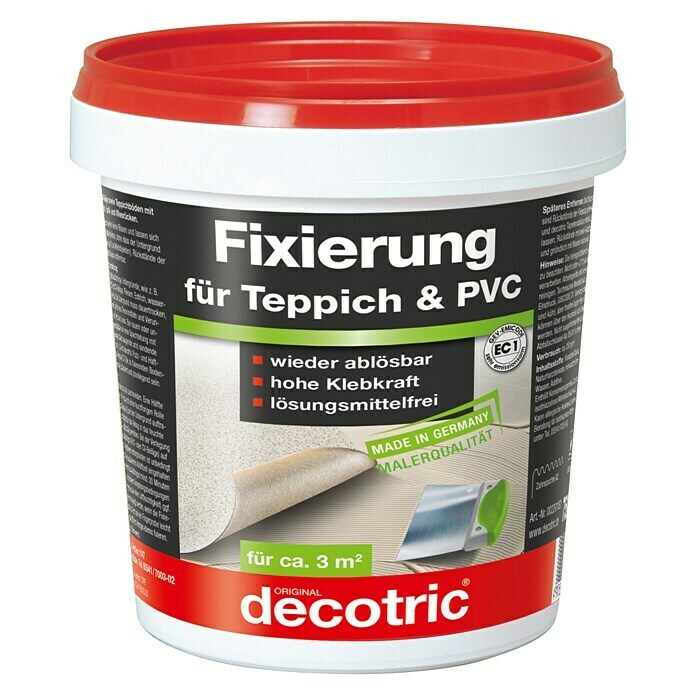 Decotric PVC- & Teppich-Fixierung (750 g, Gebrauchsfertig, Innen)