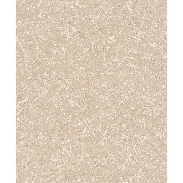 Marburg Loft Superior Vliestapete Struktur - Beige, Sonstiges, 10,05 x 0,53 m - Beige strukturierte Tapete mit unregelmäßigen weißen Kratzmustern.