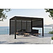 Sunfun Milos Pergola Elektrisch (B x T: 390 x 298 cm, Night-grey, Material Gestell: Aluminium, LED-Beleuchtung) | BAUHAUS