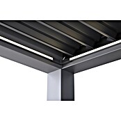 Sunfun Milos Pergola Elektrisch (B x T: 390 x 298 cm, Night-grey, Material Gestell: Aluminium, LED-Beleuchtung) | BAUHAUS