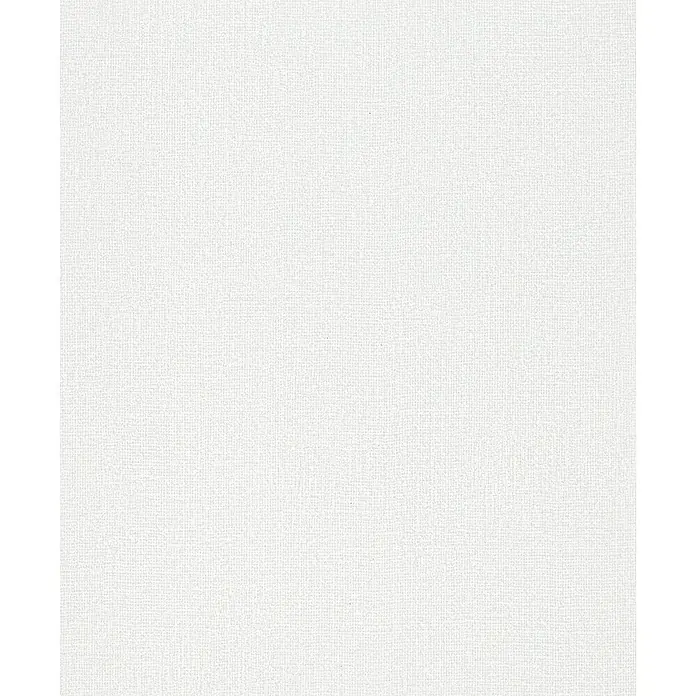 Vliestapete - Weiß, Sonstiges, 10,05 x 0,53 m - Weiße, fein gewebte Oberflächentextur, ähnlich Leinwand oder Leinen.