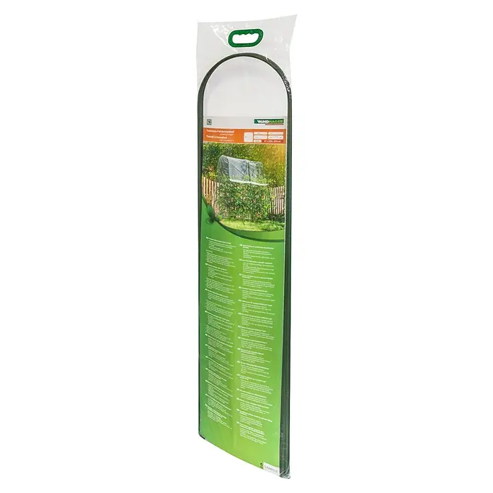 Windhager Folien-Gewächshaus Tomatentunnel - 200 x 27 x 210 cm - Verpackter grüner Tomatenfolientunnel von Windhager, 27x200x210 cm, zum Schutz von Tomatenpflanzen.