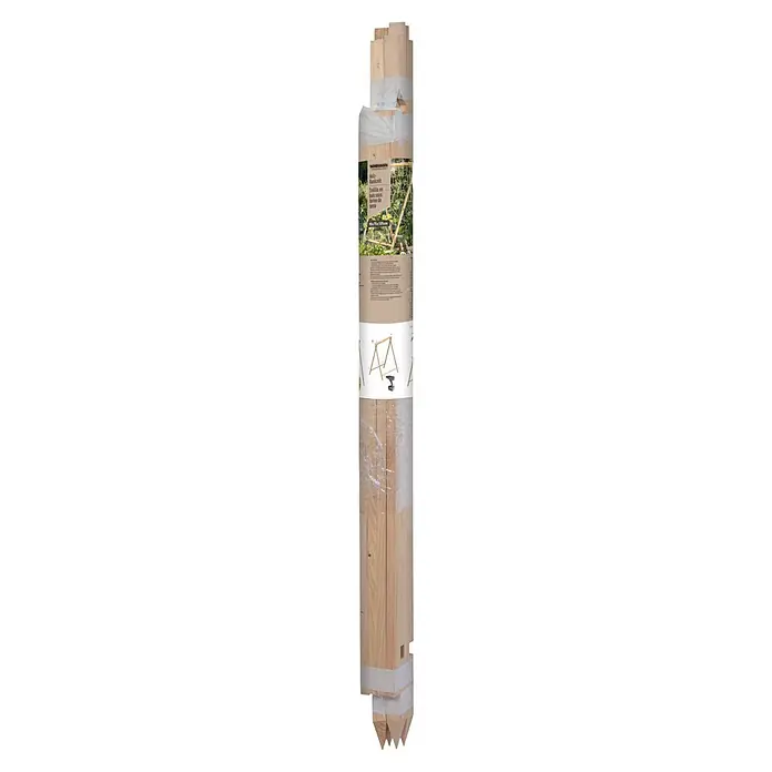 Windhager Rankhilfe Zelt - L x B x H: 90 x 75 x 105 cm, Kiefer - Verpacktes Holz-Rankzelt-Bausatz mit Netz und spitzen Pfählen.