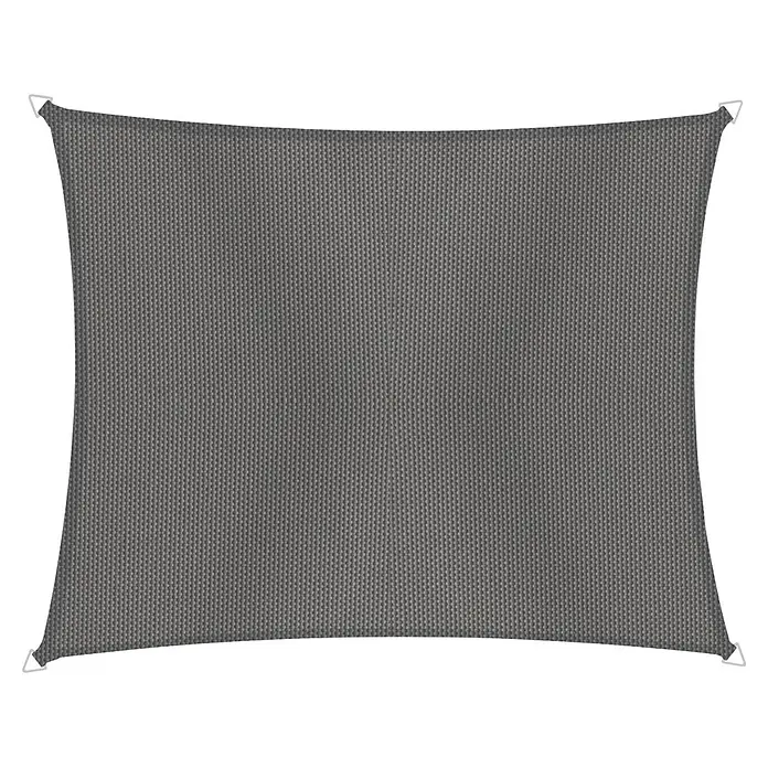 Windhager Sonnensegel Repet - Grau, 100 % Polyester, L x B: 1,4 x 2,7 m, 1 Stk. - Graues, quadratisches Sonnensegel aus Webstoff mit Eckringen.