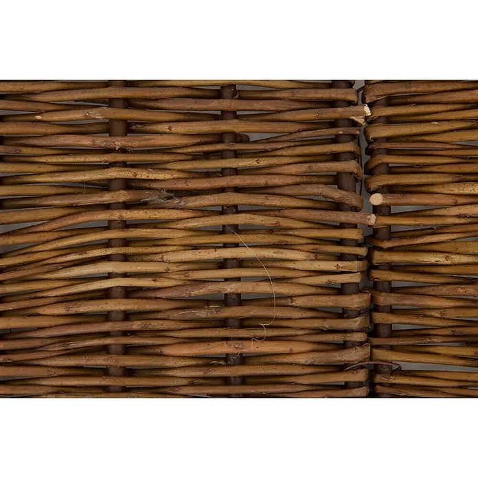 Windhager Beeteinfassung Typ 12 - Weide, 100 x 35 cm - Naturfarbene, geflochtene Holzplatte oder Zaun.