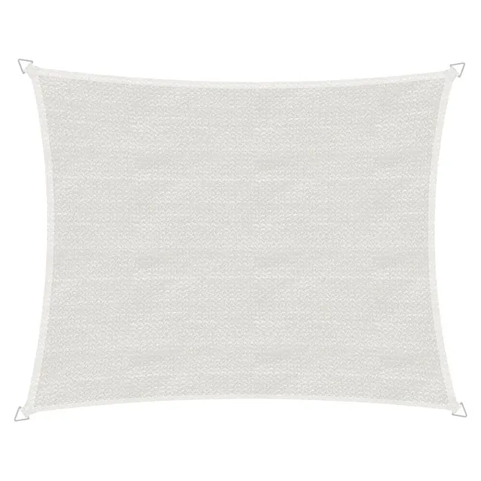 Windhager Sonnensegel - B x L: 4,2 x 1,4 m, Weiß - Weißes rechteckiges strukturiertes Sonnensegel.