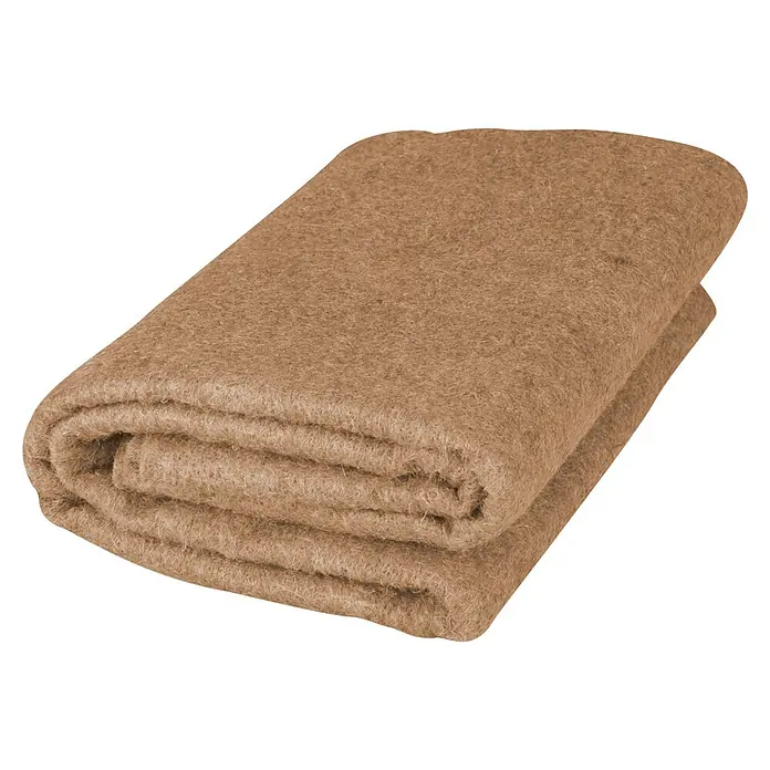 Windhager Trenn- & Filtervlies für Töpfe - 1 x 1 m, Jute - Dicke, sauber gefaltete braune Decke mit weicher, flauschiger Textur.