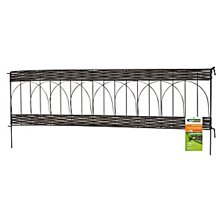 Windhager Beeteinfassung Typ 14 PVC Rattan (L x H: 100 x 35 cm, Anthrazit)
