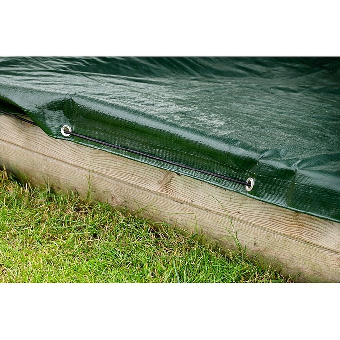 Windhager Sandkasten-Schutzhülle (L x B: 1,4 x 1,4 m, Grün)