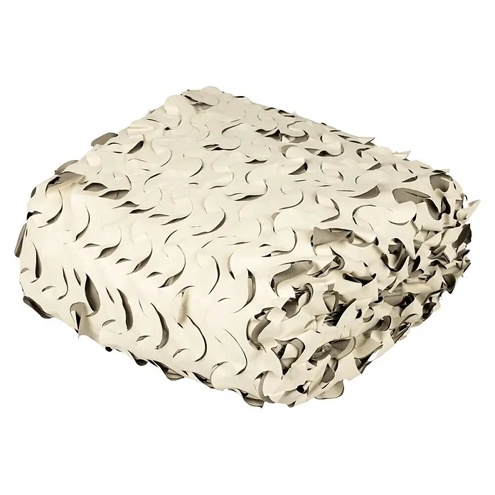 Windhager Sonnensegel Cote d'Azur - L x B: 3 x 4 m, Polyester, Beige/Taupe - Weißes Tarnnetz mit einem komplexen, ausgeschnittenen Muster.