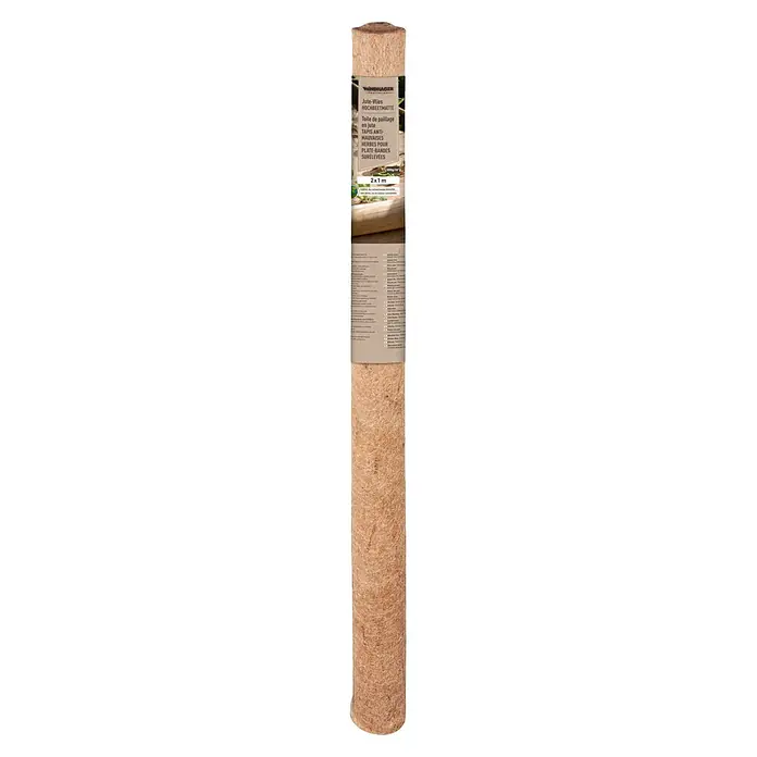 Windhager Unkrautvlies Greenline - Jute, L x B: 2 x 1 m - Braune Jute-Vliesrolle für Hochbeete zur Unkrautunterdrückung, 2x1m.