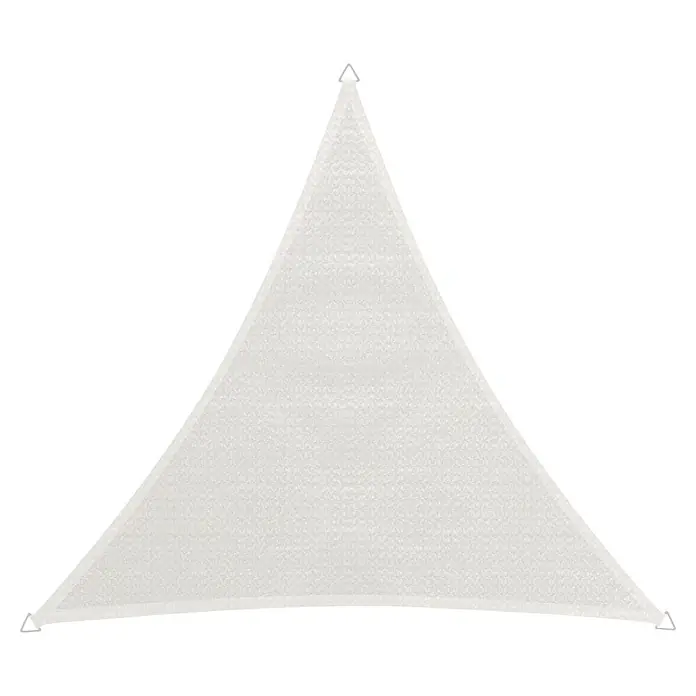 Windhager Sonnensegel Capri - L x B: 5 x 5 m, Weiß, Dreieckig - Weißes dreieckiges Sonnensegel aus Gewebematerial.