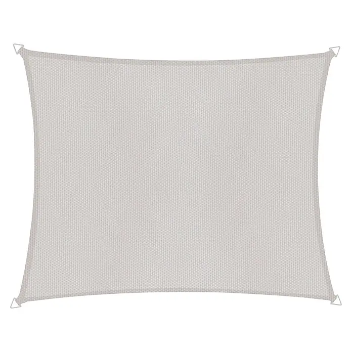 Windhager Sonnensegel Repet - Hellgrau, 100 % Polyester, L x B: 1,4 x 2,7 m, 1 Stk. - Weißes, rechteckiges Sonnensegel aus Webstoff.