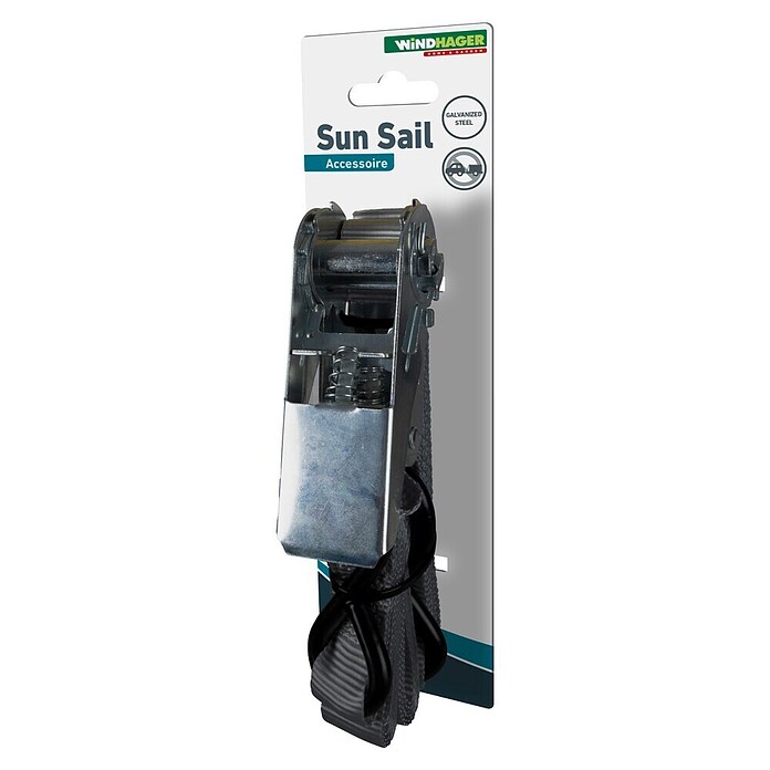 Windhager Napenjalni trak Sun Sail z ragljo  (Primerno za: Sončno jadro) | 6450 - Sonnensegel | ICFA - Sonnenschutz | ICF - Sonnenschutz | IC - Freizeit im Garten | I - Stadtgarten | BAUHAUS