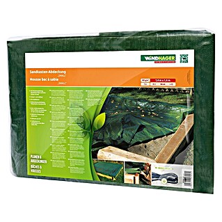 Windhager Sandkasten-Schutzhülle (L x B: 2 x 2 m, Grün)