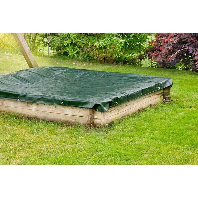 Windhager Sandkasten-Schutzhülle (L x B: 1,4 x 1,4 m, Grün)