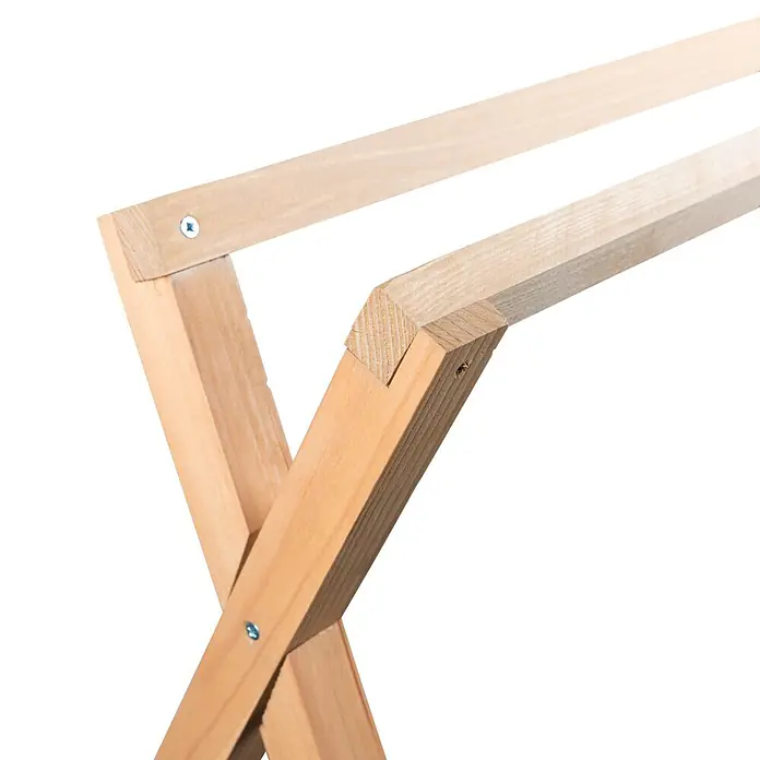 Windhager Rankhilfe Zelt - L x B x H: 90 x 75 x 105 cm, Kiefer - Helles Holzgestell mit überkreuzten Elementen und Querstangen, mit Schrauben montiert.