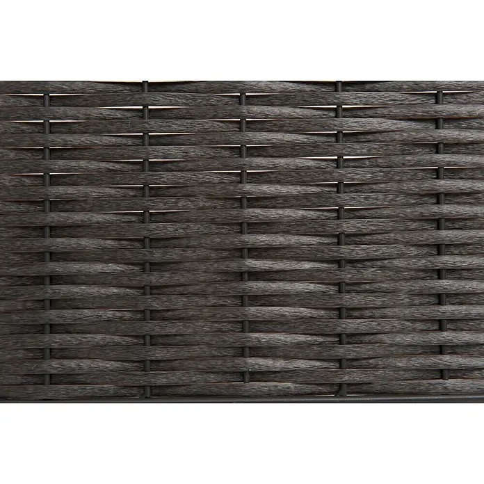 Windhager Beeteinfassung Typ 13 - PVC, 100 x 35 cm - Dunkelgraue, dicht gewebte Textur aus synthetischem Rattan.