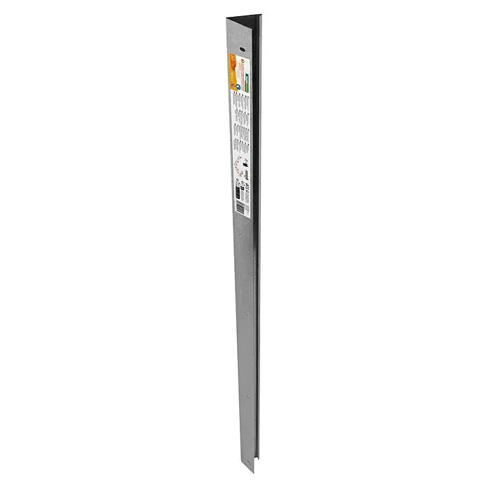 Windhager Schneckenblech Wand - Metall, B x L: 5 x 100 cm - Silbernes verzinktes Metall Hochbeetrand, Schneckenschutzwand mit Produktetikett.