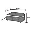 Cozze Plancha-Grill 800 (Grillfläche (B x T): 80 x 50 cm, 7,5 kW, Schwarz) | BAUHAUS