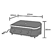 Cozze Plancha-Grill 800 (Grillfläche (B x T): 80 x 50 cm, 7,5 kW, Schwarz) | BAUHAUS