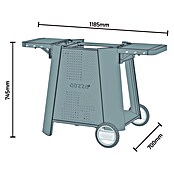 Cozze Rollwagen (B x T x H: 127 x 64,5 x 74,5 cm, Stahl, Schwarz, Passend für: Cozze 500er Grillserie) | BAUHAUS