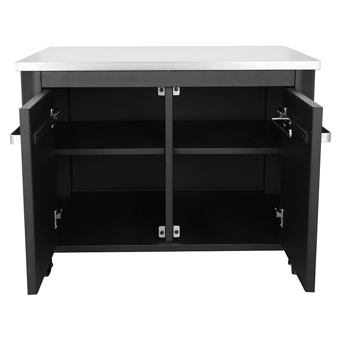 Cozze Outdoorküchen-Modul niedrig (Schwarz/Silber, B x T x H: 93,5 x 67 x 70 cm) | BAUHAUS