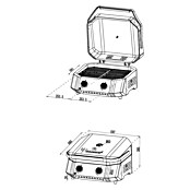 Cozze Gasgrill G 500 (Grillfläche (B x T): 53,5 x 41,8 cm, 5 kW, Anzahl Brenner: 2 Stk.) | BAUHAUS
