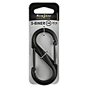 Nite Ize Doppelkarabiner (89 x 38 mm, Kunststoff, Schwarz, Zugfestigkeit: 33 kg)