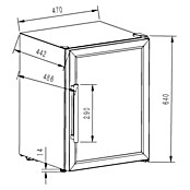 Cozze Kühlschrank (B x T x H: 47 x 49 x 63,8 cm) | BAUHAUS